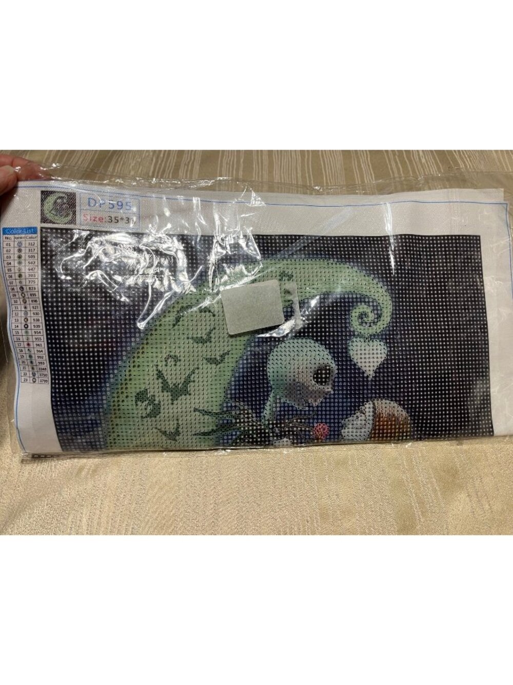 35 x 35 Jack And Sally Nightmare Before Christmas Diamond Art Kit